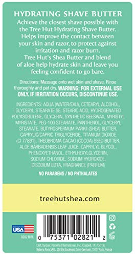 Tree Hut Bare Coconut Lime Hydrating Shave Butter, 5 Oz, Essentials For Soft, Smooth, Bare Skin #TOP6