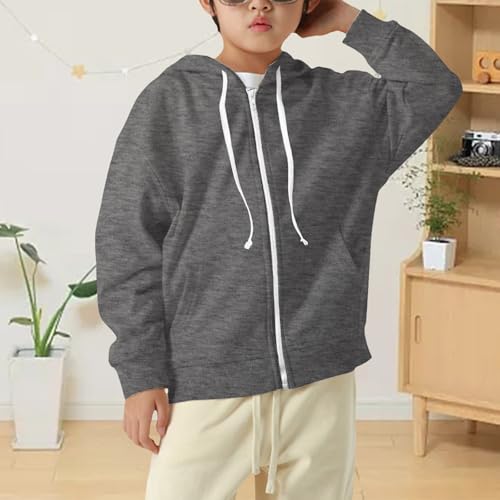 Toddler Casual Sweatshirt Zip Up Hooded Sports Jacket with Pocket Kids Boys Girls Athletic Dark Gray 11-12 Years Camo Hoodie4