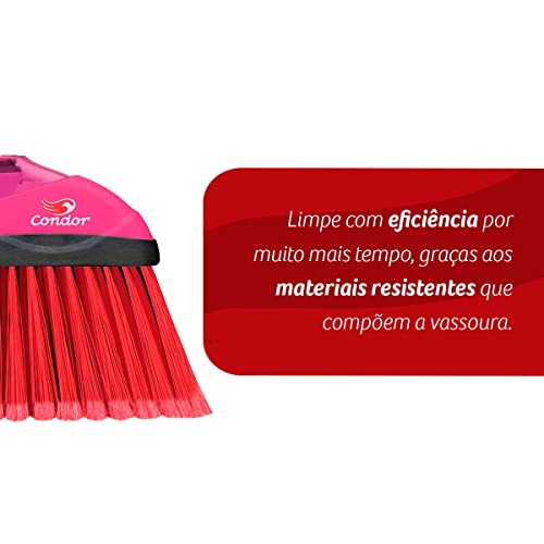 Vassoura Multiuso sem Cabo, Condor, Laranja/Verde/Rosa