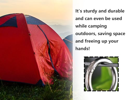 KAPSING 16 Stück Schlüsselanhänger Ringe Edelstahl, Ringkarabiner, Runde Karabinerhaken, Frühling O-Ring, O-Ring Karabiner Silber(Innendurchmesser 13/17/19/25mm)