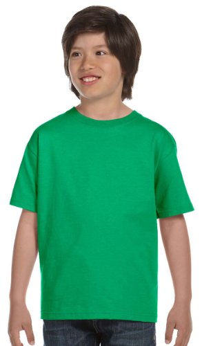 Gildan Big Boys' DryBlend Moisture-Wicking T-Shirt, Small, Irish Green