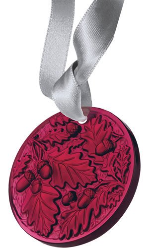 LaliqueCrystal Red Oak Ornament