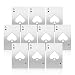 Yoption 10Pcs Stainless Steel Credit Card Size Casino Bottle Opener Beer Bottle Opener for Your Wallet(10, Poker)