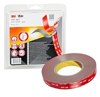 3M VHB GPH-110GF Montage Klebeband doppelseitig - hohe Temperaturbeständigkeit, Verbindung von Aluminium, Edelstahl, verzinktem Stahl, Polycarbonat, ABS - 19mm x 11m, Grau, Dicke: 1.1mm (1-er Pack) – Ansicht 1