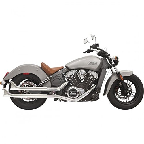 BASSANIXhaust 18112907 Chrome 2-1/4" Housing w/ Baffle and Fishtail End - 8..