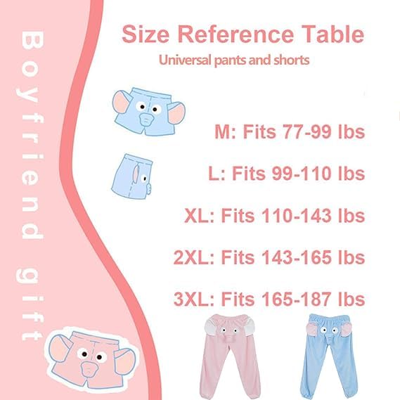 Elephant Trunk Pajama Pants Men, Unisex Adult Men's Funny Elephant Nose Pajama Bottoms2