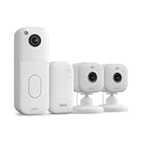 All-new Blink Video Doorbell + Mini 2 – Motion & chime alerts, HD viewing, and two way audio. Sync Module Core included – 1 camera system + two Mini 2 (White/White)