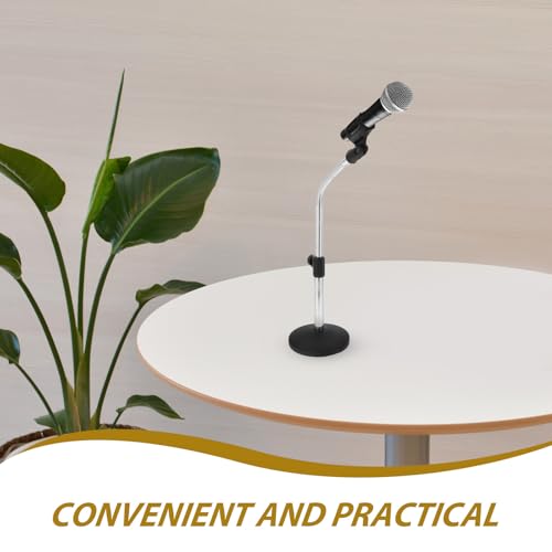 Bras flexible de microphone pour réunions en direct et streaming Alipis