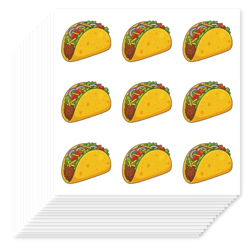 Hobbspring 180Stk Tacos Aufkleber Mexikanisches Essen Aufkleber Für Wasserflaschen Laptops Planer Partydekoration Hispanic Heritage Month Feiern Und Mexikanische Themendeko Partyzubehör