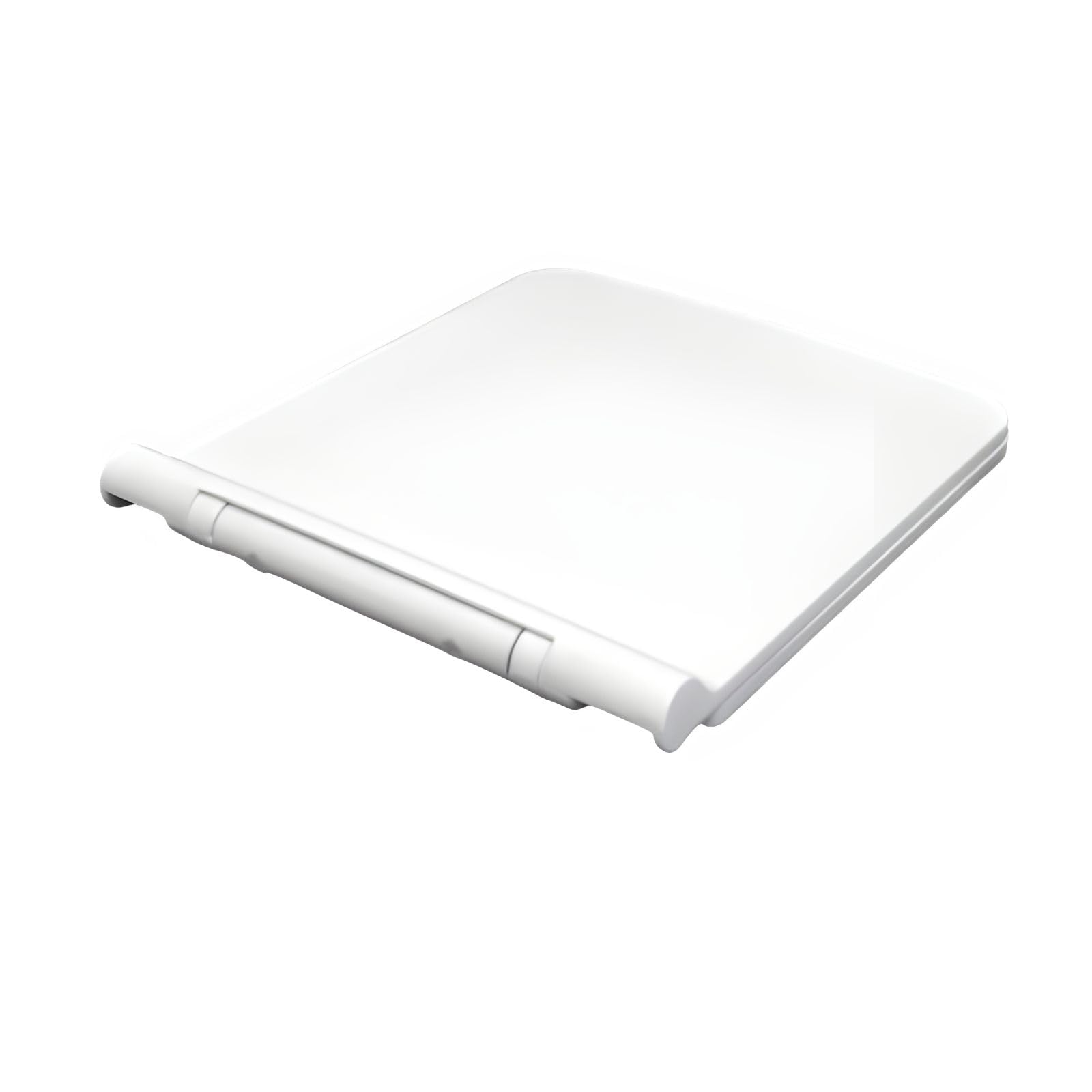 Elegant Casa A-19 Toilet Seat Cover Rectangular PP Commode Cover, Easy Installation Stable Hinges Prevent Shifting Soft-Closing Colour White Sleek Design Size 41x36 Cm Hole Distance 13-18 Cm-1 Set-image-23