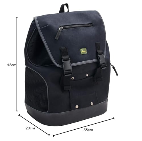 Madison Rucksack zum einfachen Transport von Hunden und Katzen Farbe schwarz, Größe one-Size