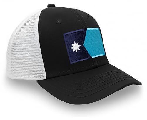 Image of International Tie State Hat for Men and Women, Adjustable Snapback Trucker Baseball Cap with Embroidered Patch