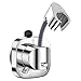 EBQOSK Shower Head Holder, Adjustable Shower Head Holder Suction for Wall - Removable Suction Cup Hooks for Shower Head, No Drill Tool-Free Installation, Holds up to 25Lbs, Handheld Shower Head Holder