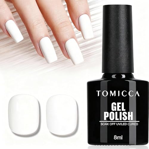 TOMICCA ジェルネイル ホワイトジェルネイル 15ml UV/LED対応 初心者＆プロ適用 ポリッシュタイプ セルフネイルの商品画像（Amazon）