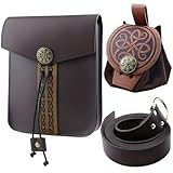 Accessoires de renaissance : ce que vous recevrez 2 ceintures médiévales : 19 x 15 x 4 cm/11 x 8 cm et 1 ceinture Renaissance de 1,7 m. La taille de la ceinture médiévale convient à toutes les personnes. Le sac en cuir médiéval convient à la plupart des hommes et des femmes.