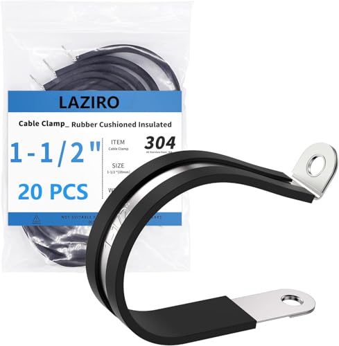 Abrazaderas de cable de 1-1/2" LAZIRO para asegurar tuberías en barcos y reformas 4