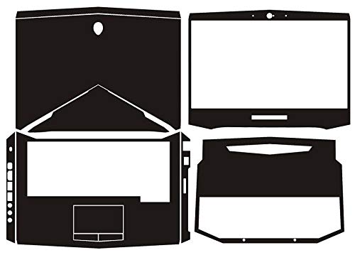 Special Laptop Black Carbon fiber Vinyl Skin Stickers Cover for 2014 release Alienware