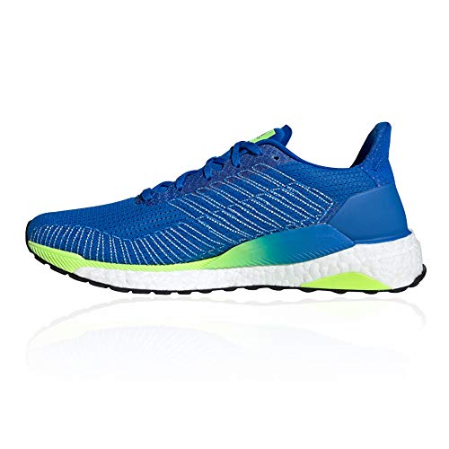 Image of adidas Men's Solarboost 19 Road Running Shoe, Glory Blue /Footwear White /Signal Green, 8.5 UK