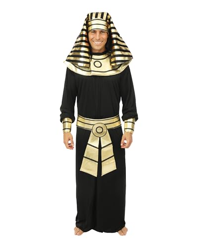 P’TIT CLOWN - 66749 - Déguisement Égyptien Pharaon Adulte - Homme - Parfait pour Costume Carnaval, Halloween, Fêtes Costumées et Évènements à Thème -...
