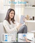 WiFi Extender Signal Booster, WiFi Extender for Home High Speed Dual Band | 1200Mbps Dual-Band WiFi,Wide Coverage Up to 12880 Sq.ft,Supports Up to 105 Devices,Easy Setup,Dual Ethernet Ports