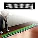 Menolana Golf Putting Mat,Aid Training Hitting Home Portable Game Practice with Alignment Line for Improving Skills Lawn Backyard, White