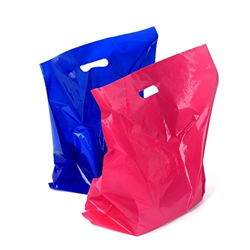 Plastic Shopping Bags for Small Business Extra Large Merchandise Bags | Boutique Bags | Big Retail Bags with Handles