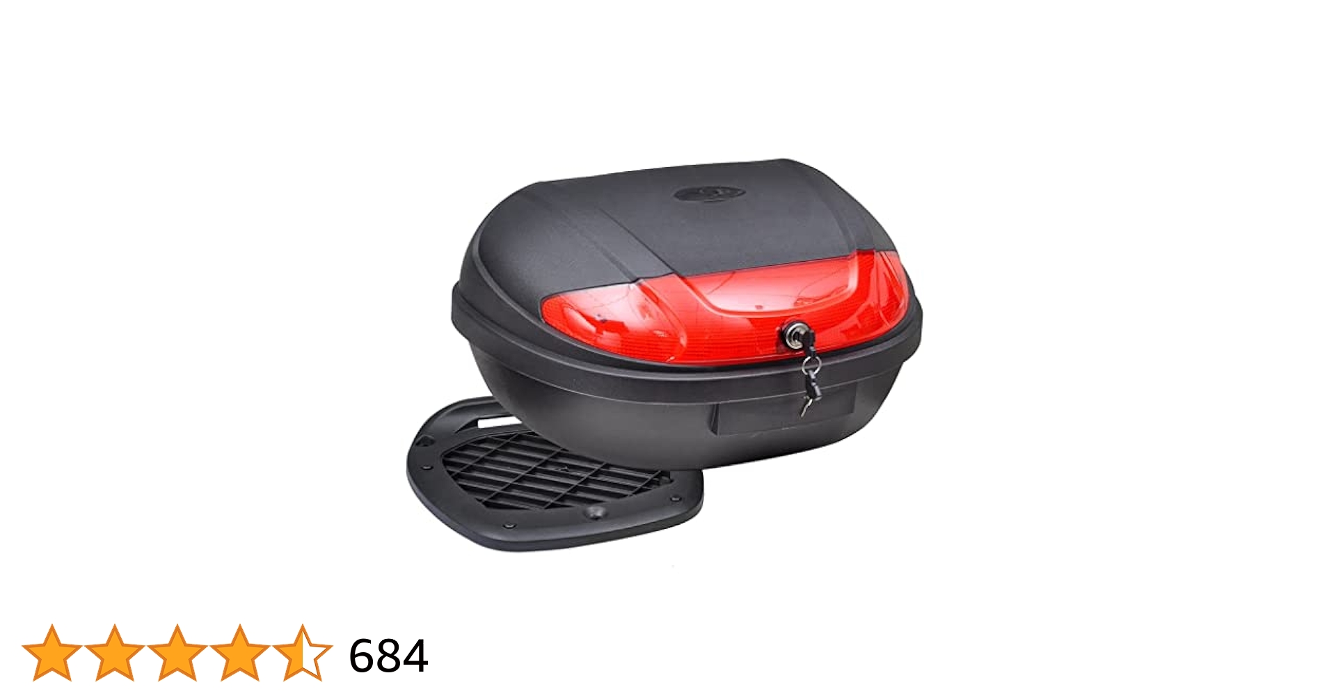 Amazon | vidaXL バイク用トップケース 72L ヘルメット2個用
