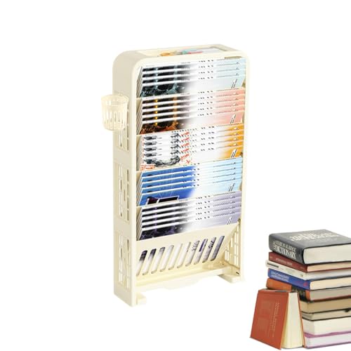 Non si graffia o sbiadisce facilmente: grazie alla sua struttura robusta con materiale PP e ABS di alta qualità, questa libreria mobile a 5 livelli offre un mezzo sicuro e affidabile per riporre libri, riviste, piante e altri oggetti.
