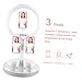 Veemoon 1Pc LED Ring Light Stand with Phone Holder Dimmable Selfie Ring Light for Streaming Video Recording Compatible with All Smartphones