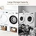 SKM 28 Inch 2 Pack Washer and Dryer Pedestals Heavy Duty Steel Laundry Stand Raiser Compatible with Most 4.8-5.3 cu. ft. Capacity Washing Machine and Dryer, White