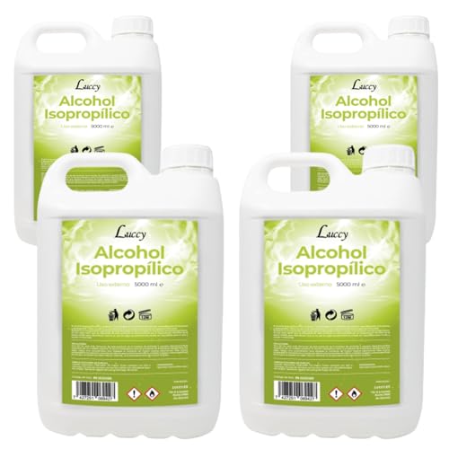 LUCCY Alcohol Isopropílico 85% 20 Litros - Isopropanol - Limpieza de Superficies, Componentes Electrónicos, Objetivos, Pantallas, Impresión 3D