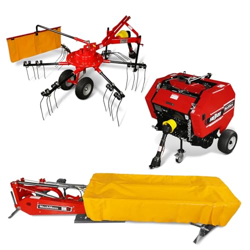 MechMaxx Hay Baler & Hay Rake Tedder & Disc Mower