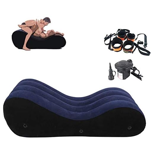 Inflatable Postioning Sofa Magic Aid Cushion for Adult Deeper Love Position Sofa Support PVC Flocking Bed for CouplesTravel Exercise Bed Skills Portable Living Room Sofa