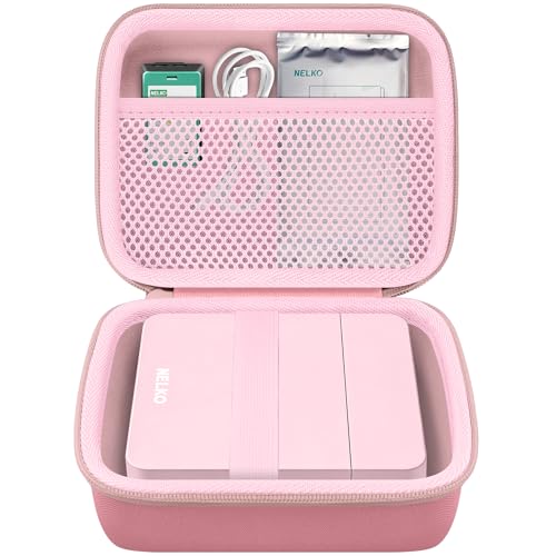 khanka Case for Nelko PP03/PP01 Color Mini Portable Printer,Pink