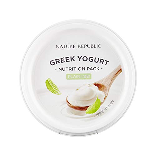 Overnight Moisturizing Sleep Mask Sheet - Nature Republic Greek Yogurt Pack Plain 130 ml / 4.39 fl. oz.