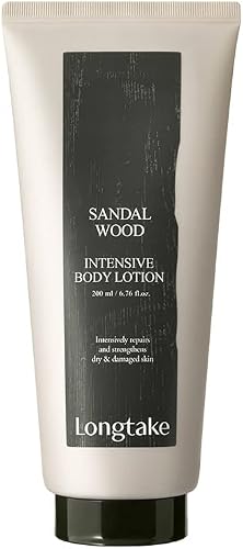 LONGTAKE Sandalwood Intensive Body Lotion Moisturizing Skin Care for Men and Women 6.76 Fl Oz, 200ML - for All Skin Types