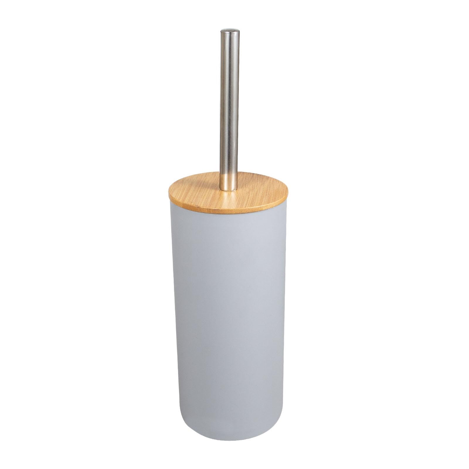 Bathroom Supplies Anti Drip Cleaning Supplies Deep Cleaning Toilet Brush Set Gray 2