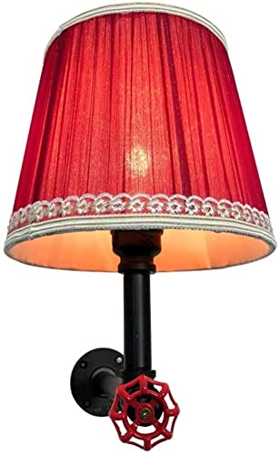 Luces Steampunk rústicas WQHPLMD rojas de mesa sobremesa