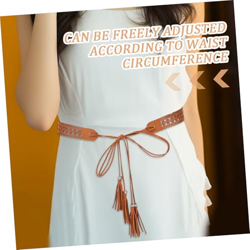 FRCOLOR Bohemian Waist Belt for Women Chic Tassel Design Macrame Dress Accessory for Weddings Parties and Special Occasions Elegant and Comfortable Decorative Belt4