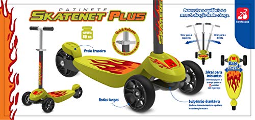 Patinete Skatenet Plus, Bandeirante, Verde