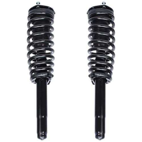 Image of Detroit Axle - Front 4pc Steering Knuckles Kit for 2010-2012 Ford Fusion Lincoln MKZ, 2010-2011 Mercury Milan, 2 Steering Knuckles & Wheel Bearing Hubs 2 Struts w /Coil Spring Replacement Suspension