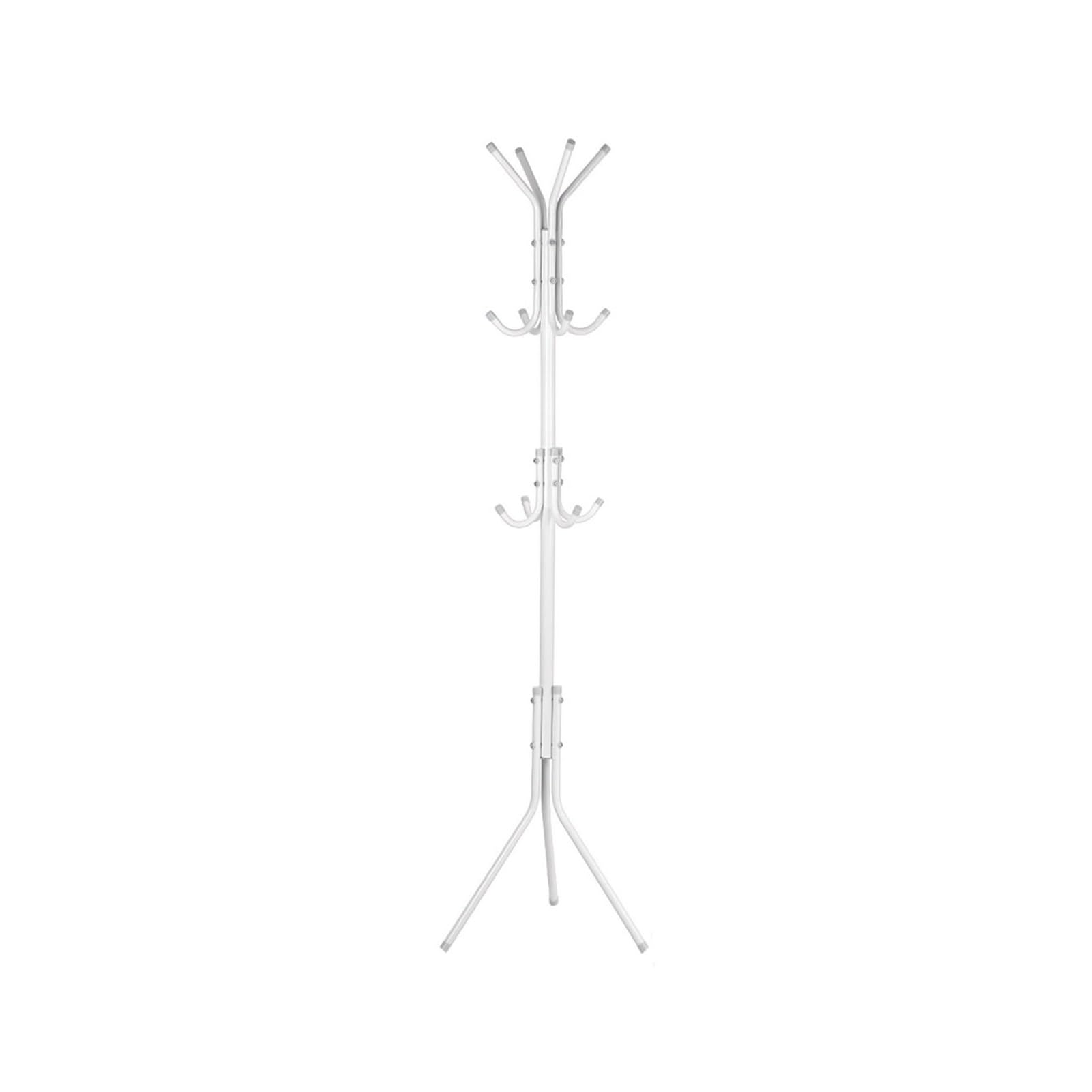 DFHS46JK Hat Rack Multi Hook Metal Coat Hat Rack Home Clothes Bag Hanger For Entryway, Bedroom, Hallway, Office for Office(White)