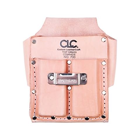 CLC Custom Leathercraft 700 Tool Pouch, Heavy Duty, 5-Pocket, Tan Cover
