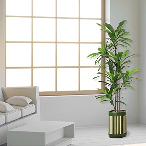 Viagdo Artificial Dracaena Silk Plant 5Ft Tall Faux Tree Agave Plant With Pot Fake Floor Plant Marginata Dragon Tree For Living Room Home Office Decor Indoor Outdoor #TOP5