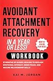 Avoidant Attachment Recovery in a Year or Less! Workbook: 12 Months of Guided Healing to Reclaim Emotional Intimacy, Inner Peace, and Secure Relationship Skills (Better Life In A Year Or Less!)