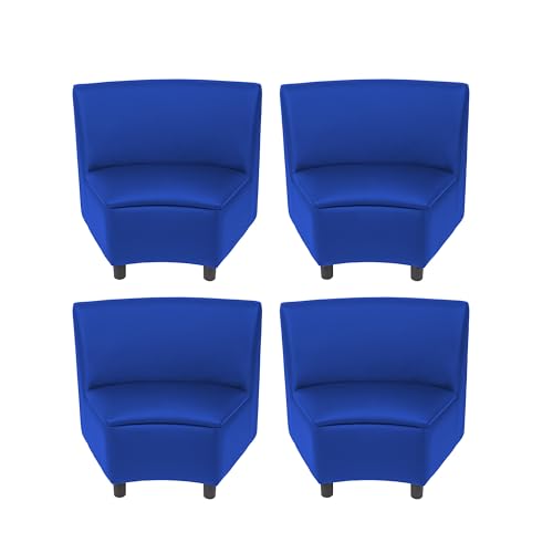 Image of FDP Kid Comfort Collective Modular Wedge Chairs, 4-Pack - Blue