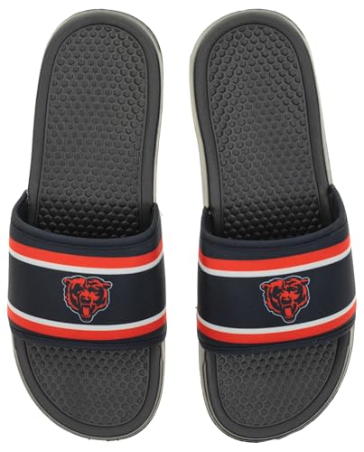 Image of FOCO NFL Team Printed Slide Sandals - Officially Licensed Football Fan Footwear for Comfort & Style