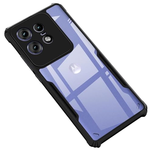 Image of AIBEX Crystal Clear Back Cover Case for Motorola Edge 60 5G / Motorola Edge 60 Fusion 5G| 360 Degree Protection | Shock Proof Design | Transparent Back