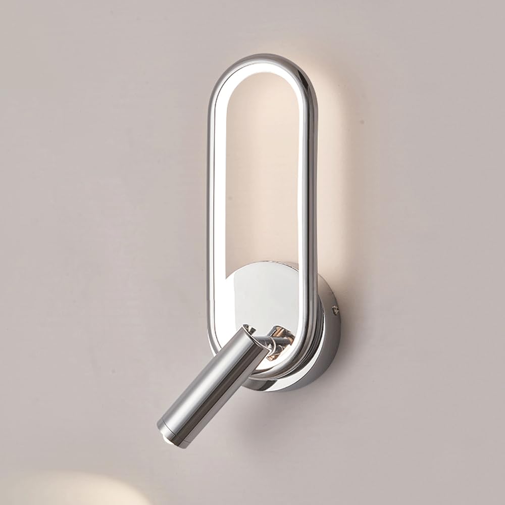 Lámpara de Pared Ovalada Minimalista de 11W para una Iluminación Selecta