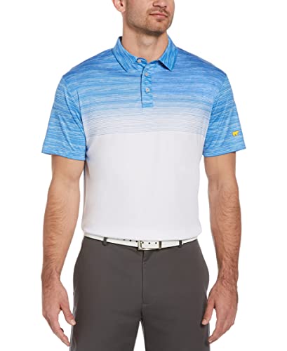 Jack Nicklaus Men's Standard Short Sleeve Ombre Heather Polo Shirt, Blue Perennial, Xxx Large #TOP16